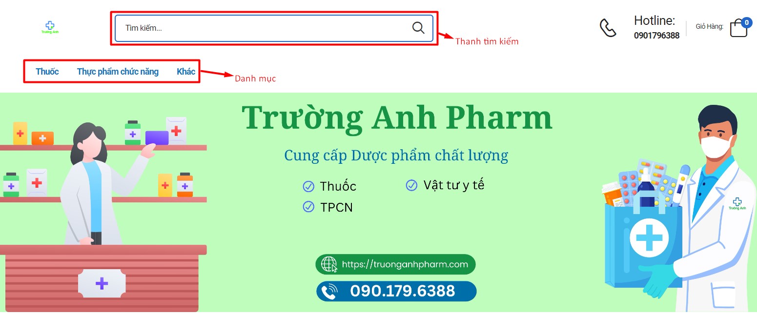 Hướng dẫn mua hàng tại Trường Anh Pharm