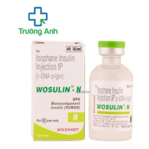 Wosulin-N 40mg/ml Wockhardt - Thuốc điều trị đái tháo đường